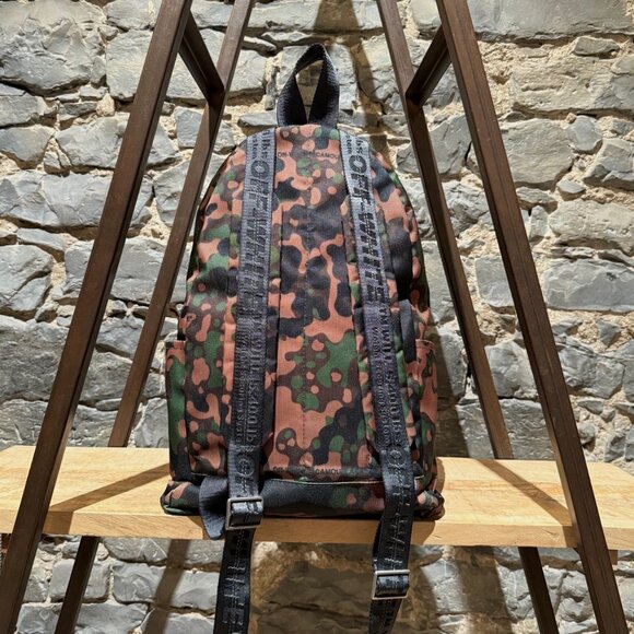 Off-White Green Camouflage Arrow Print Backpack - Picture 4 of 16
